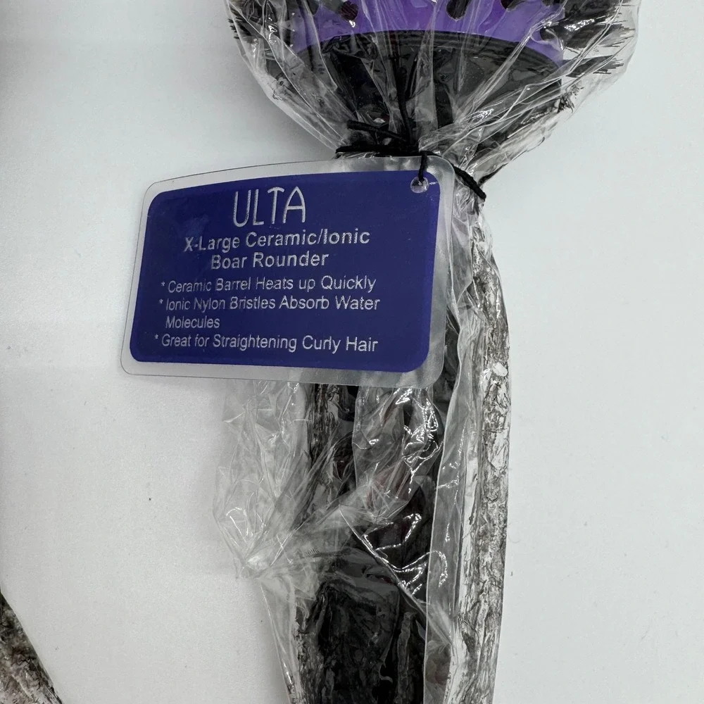 New Ulta Large & XL Ceramic Ionic Boar Rounder Hair Brush Lot Blowout Thermal